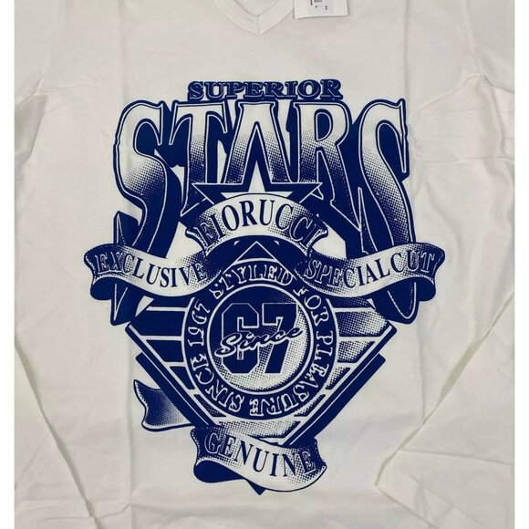 Fiorucci Shirt Mens XL Superior Stars Long Sleeve NWT - Picture 2 of 2
